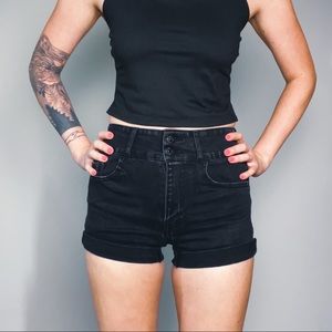 Forever 21 Black Jean Shorts
